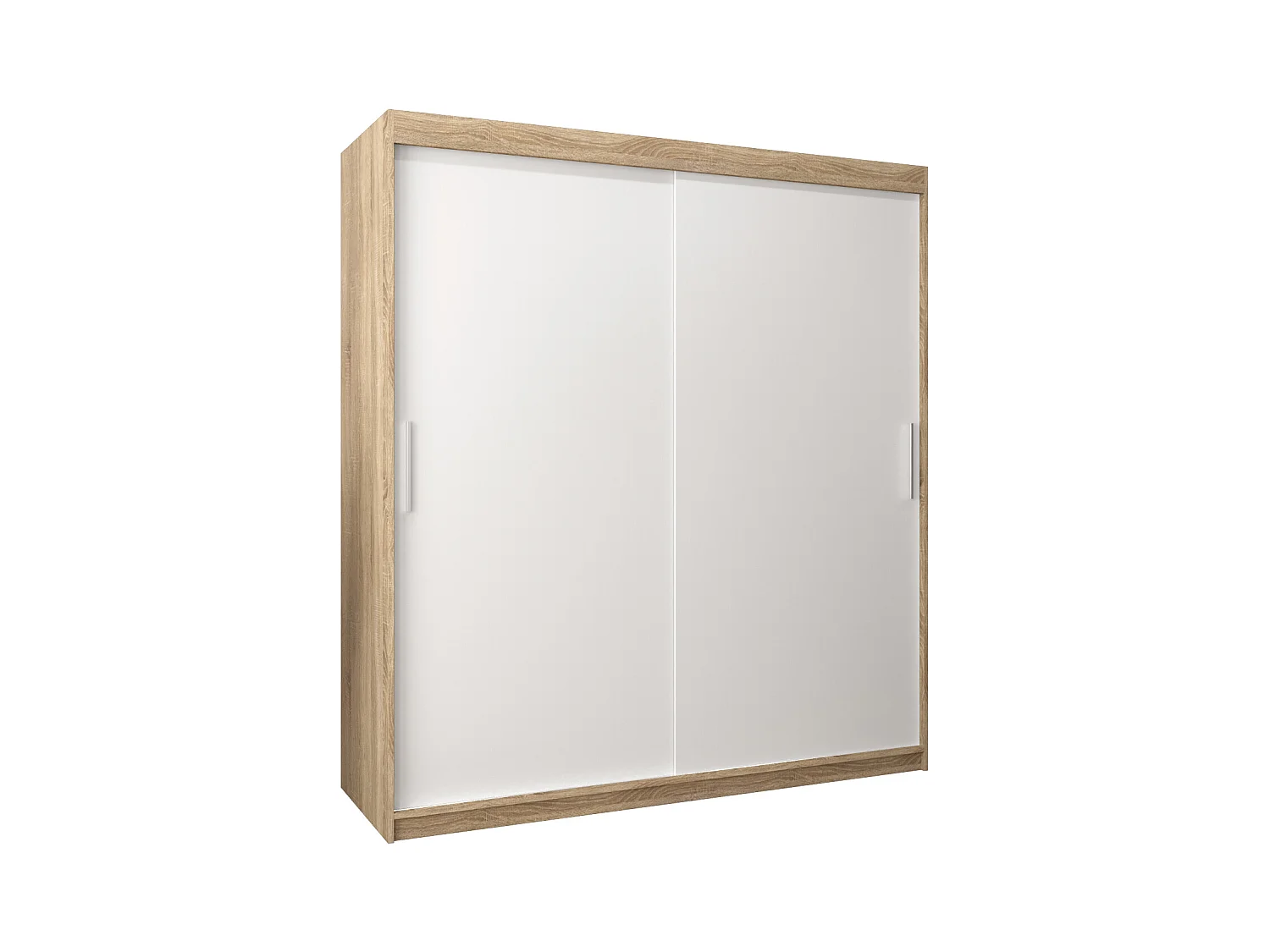 Schwebetürenschrank Tokyo 200/200/62 2-Türig (Sonoma/Weiß)