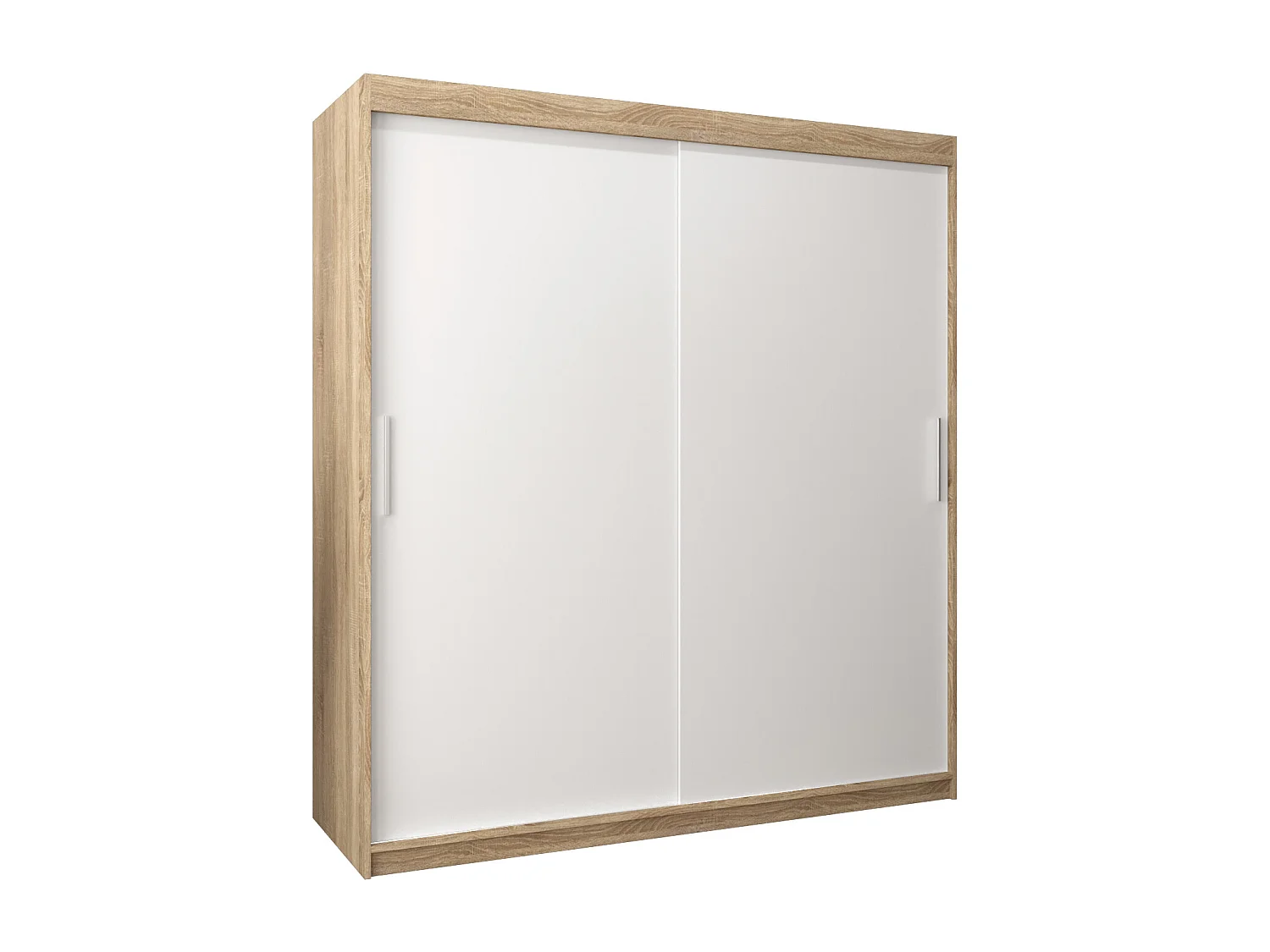 Armoire Tokyo À Portes Coulissantes 200/200/62 2 portes (Sonoma/Blanc)