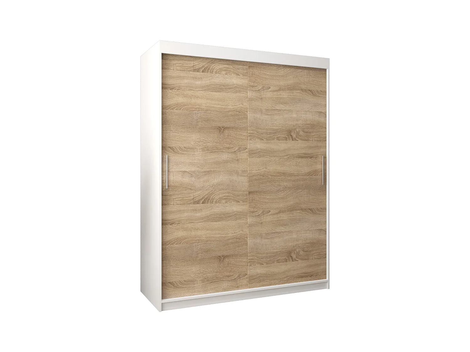 Armadio Tokyo ad ante scorrevoli 200/150/62 2 porte (bianco/sonoma)