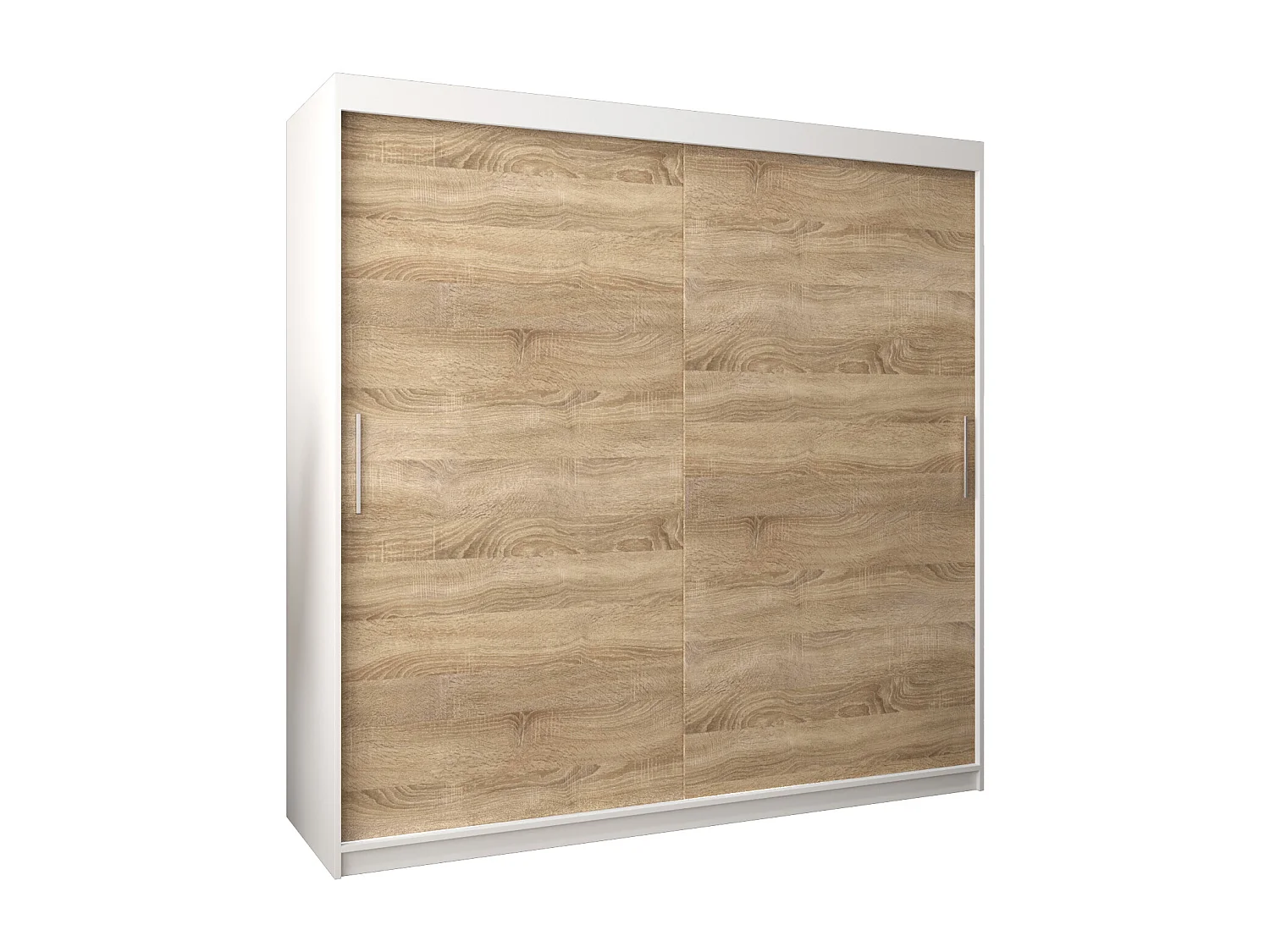 Armoire Tokyo À Portes Coulissantes 200/250/62 3 Portes (Blanc/Sonoma)