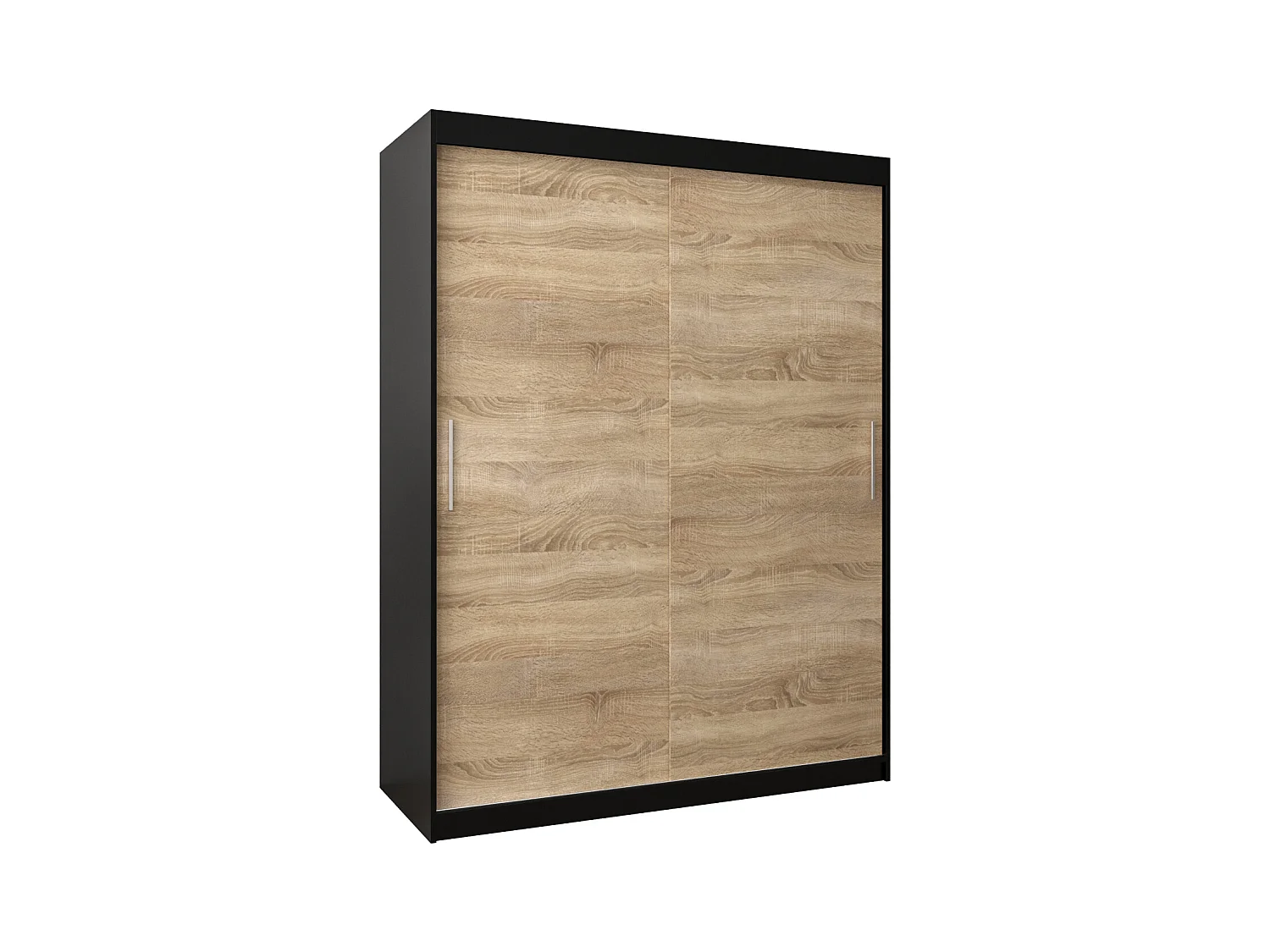 Armoire Tokyo À Portes Coulissantes 200/150/62 2 portes (Noir/Sonoma)