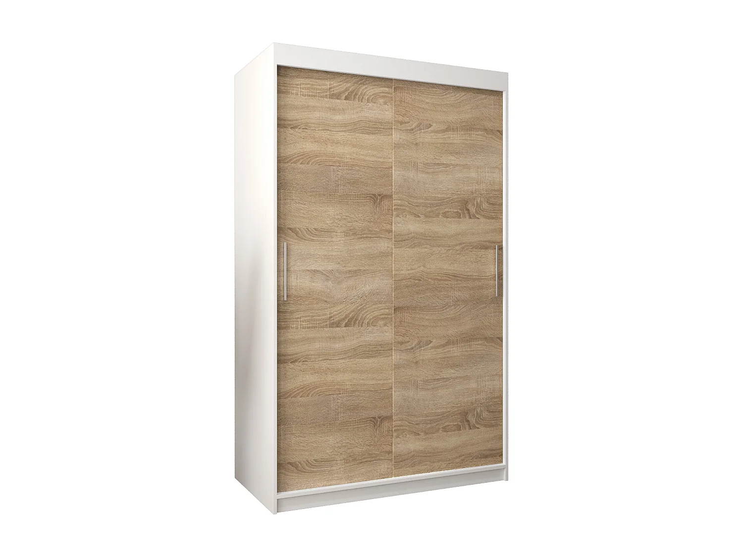 Armoire Tokyo À Portes Coulissantes 200/120/62 2 portes (Blanc/Sonoma)