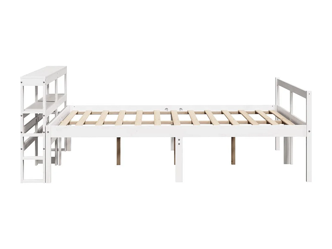 Cama para idosos com cabeceira 135x190 cm pinho maciço branco