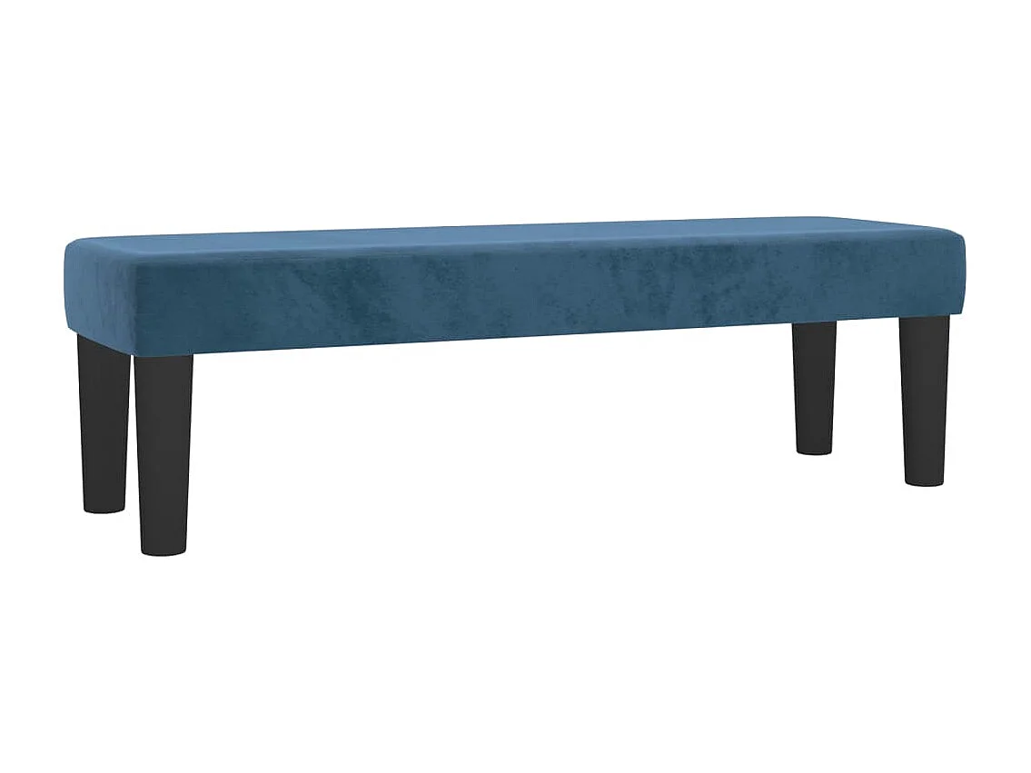 Boxspring met matras fluweel donkerblauw 180x200 cm