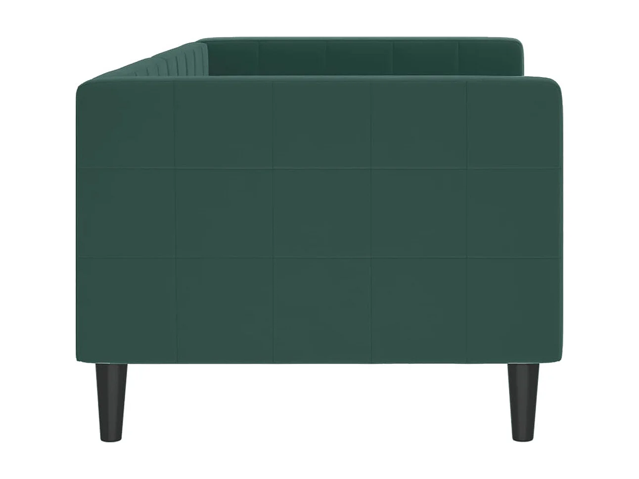 Slaapbank 80x200 cm fluweel donkergroen