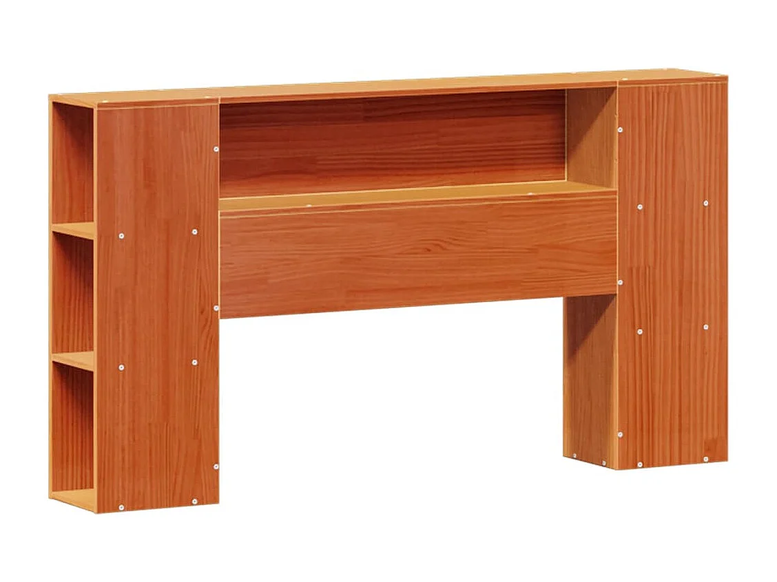 Cama com estante sem colchão 140x200 cm pinho maciço