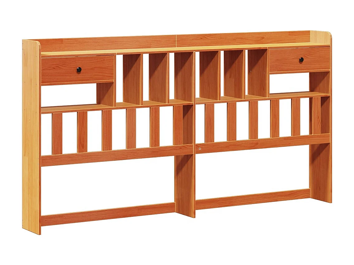 Cama com estante sem colchão 180x200 cm pinho maciço