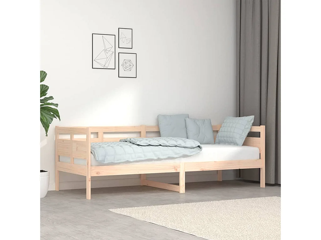 Slaapbank massief grenenhout 80x200 cm