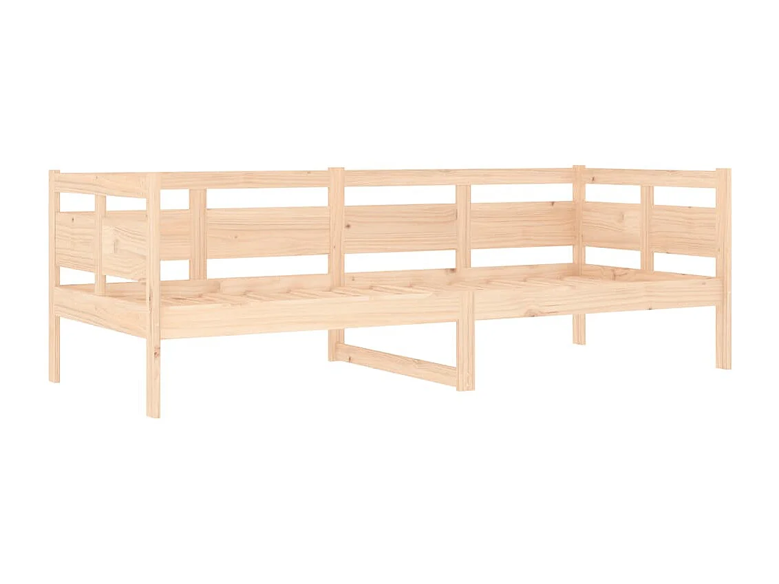 Sofá cama madera maciza de pino 80x200 cm