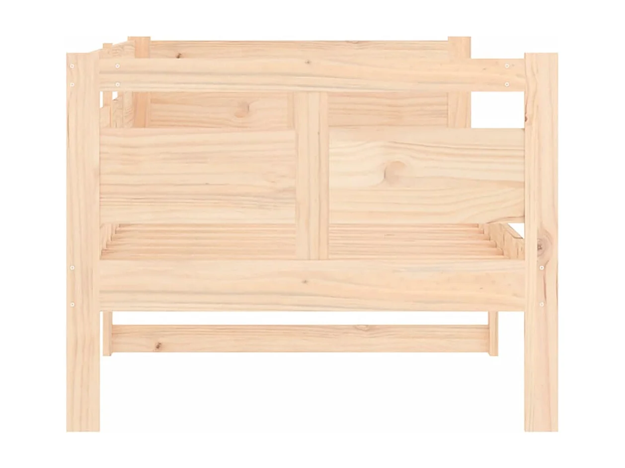 Sofá cama madera maciza de pino 80x200 cm