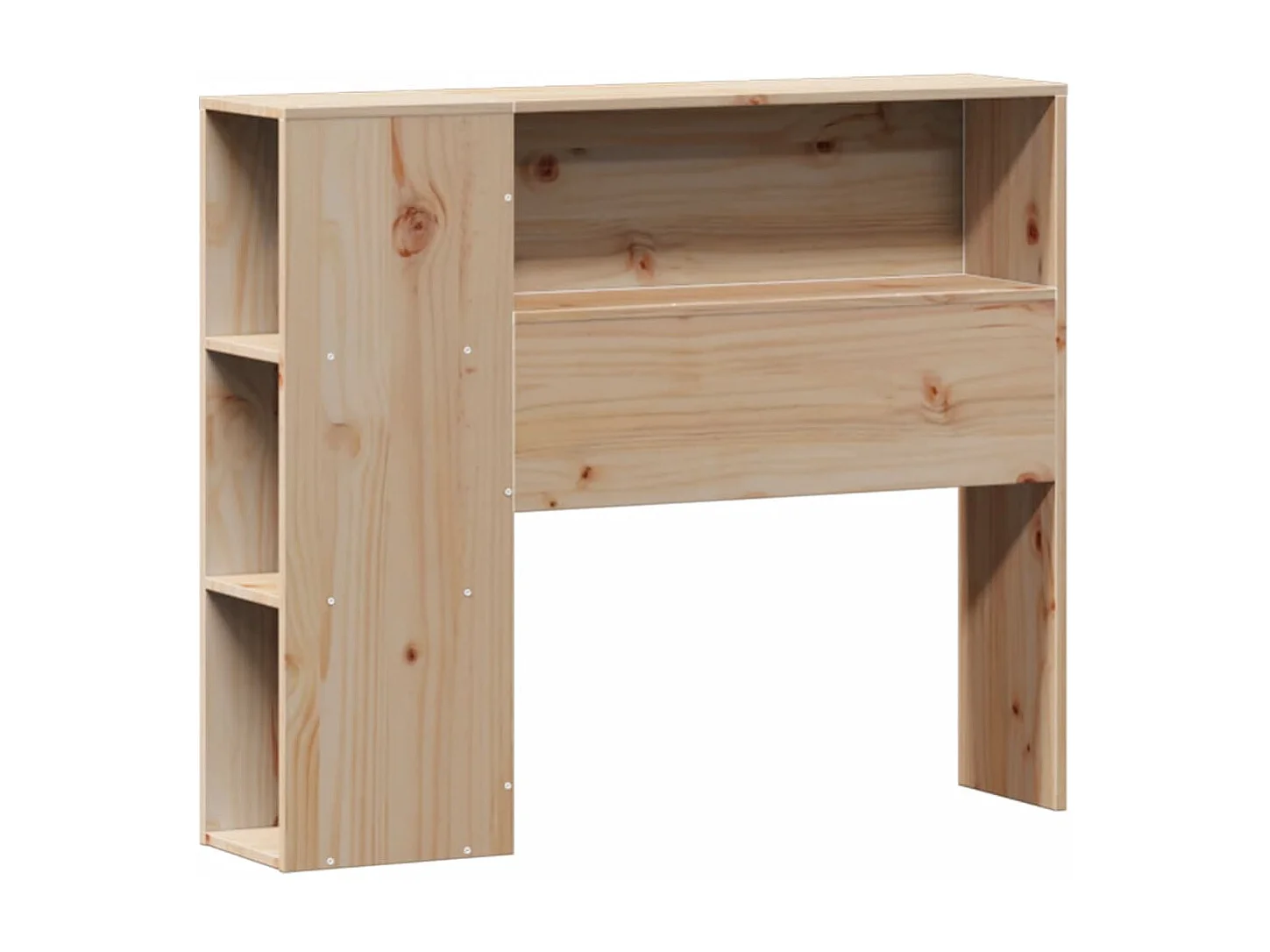 Bed met boekenkastukkenzonder matras massief grenenhout 90x190 cm