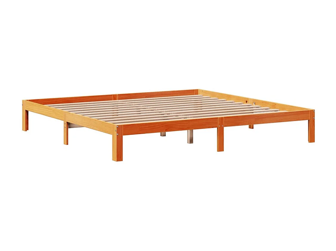 Cama com estante sem colchão 180x200 cm pinho maciço