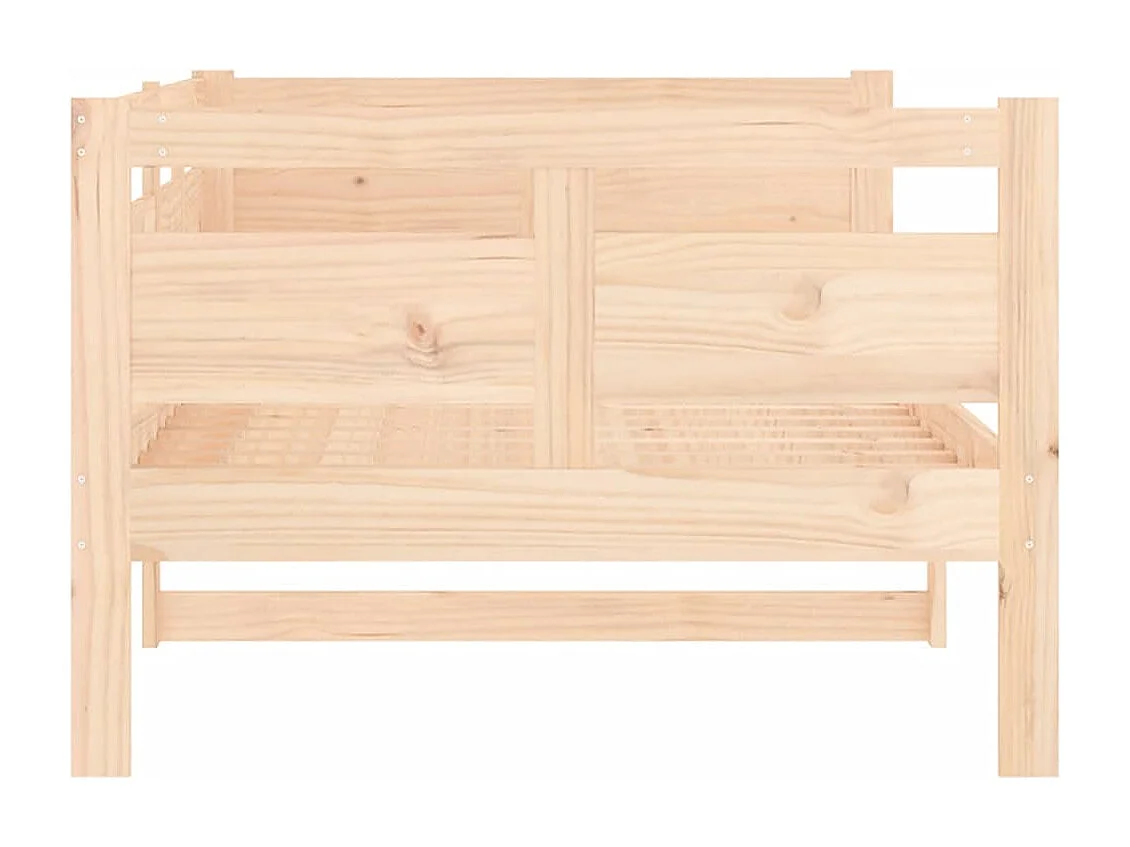 Sofá cama madera maciza de pino 90x190 cm