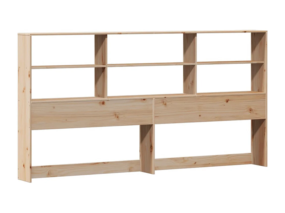 Cama com estante sem colchão 180x200 cm pinho maciço