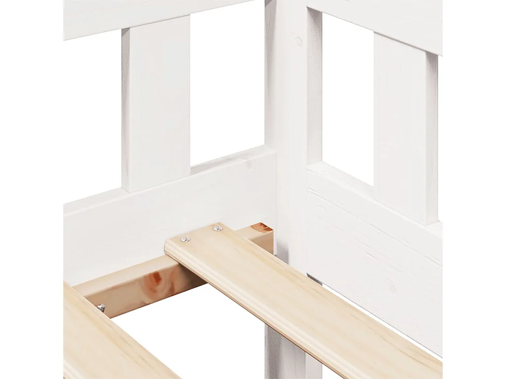 Lit de jour avec tiroirs blanc 90x200 cm bois de pin massif