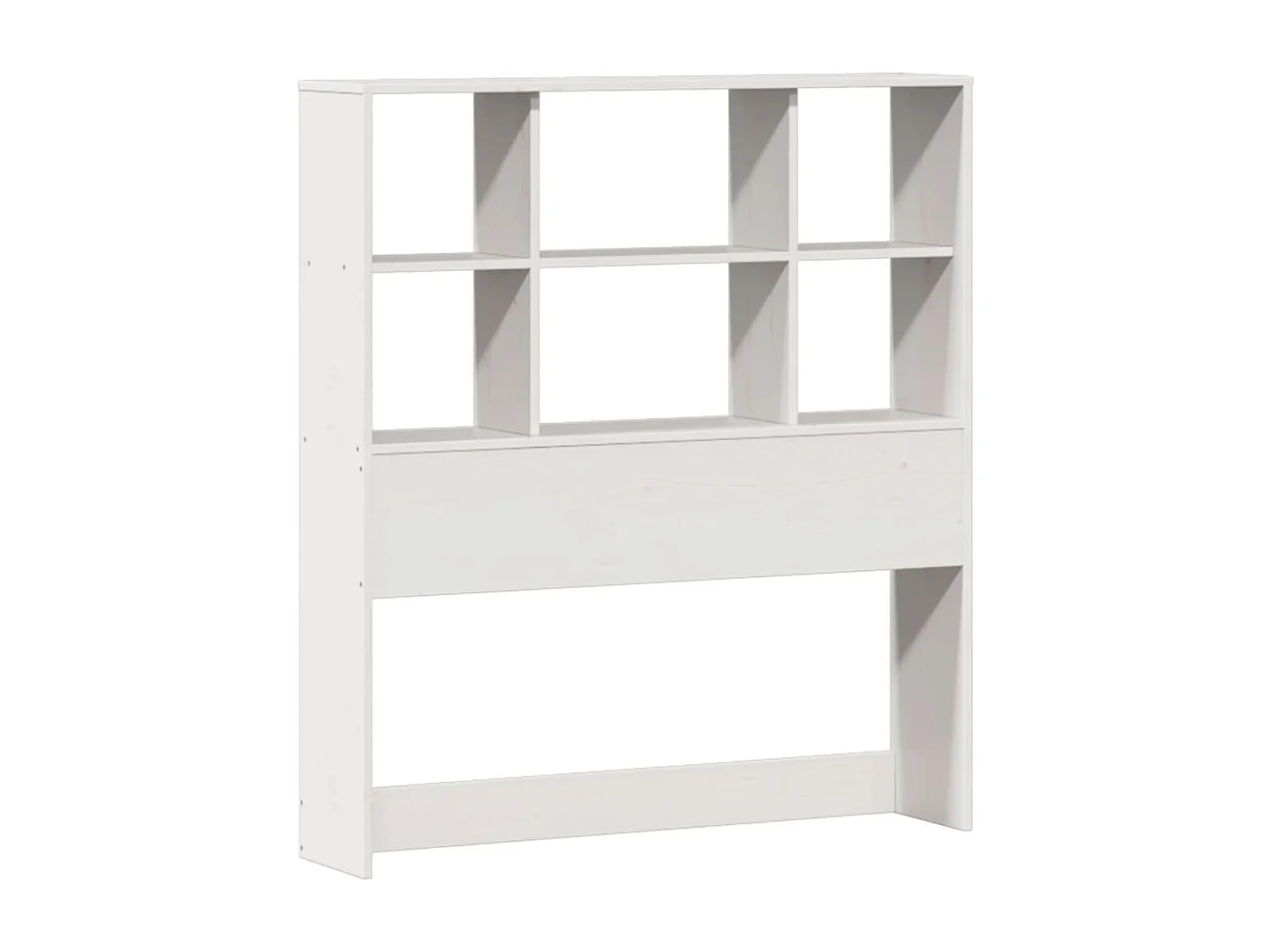 Cama con estantería sin colchón madera maciza de pino 90x190 cm