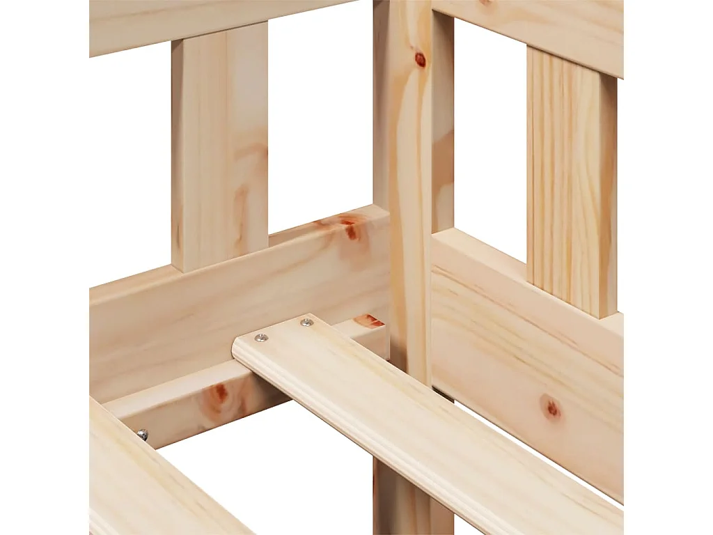 Sofá-cama com gavetas 90x200 cm madeira de pinho maciça