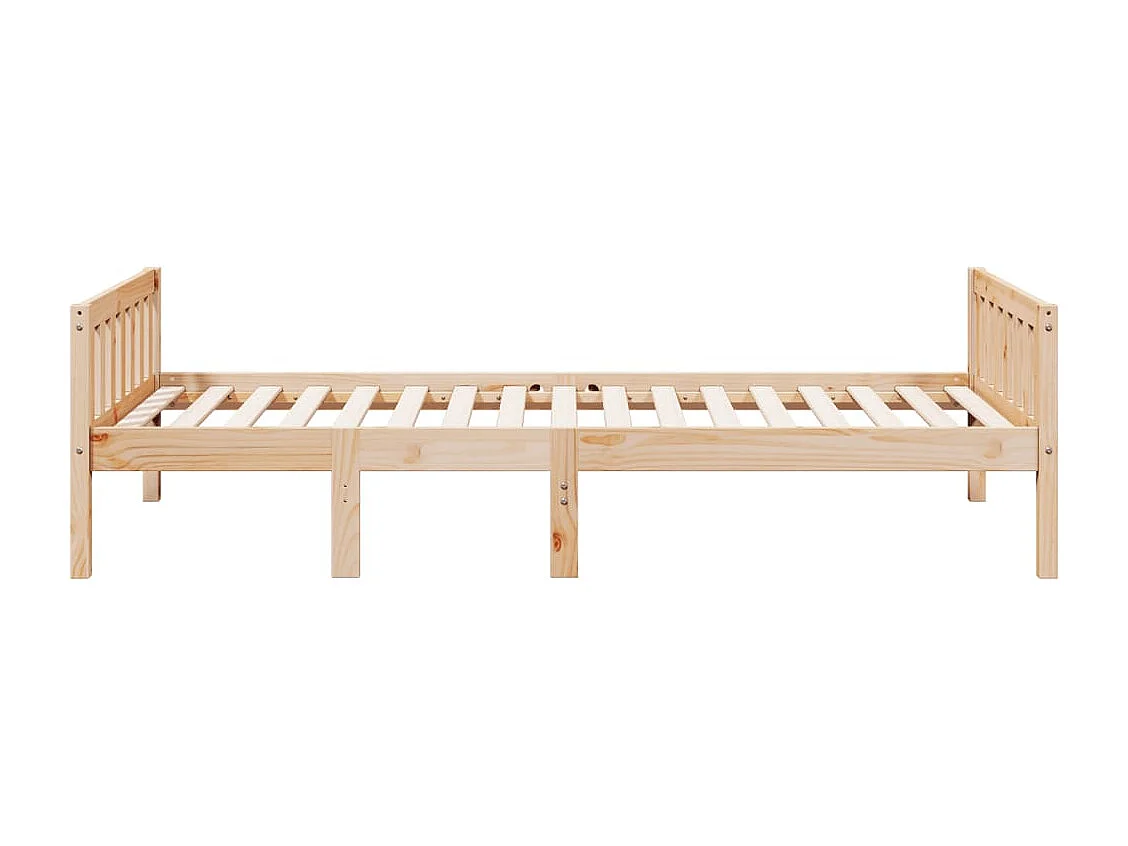 Cama para niños sin colchón madera maciza de pino 90x190 cm