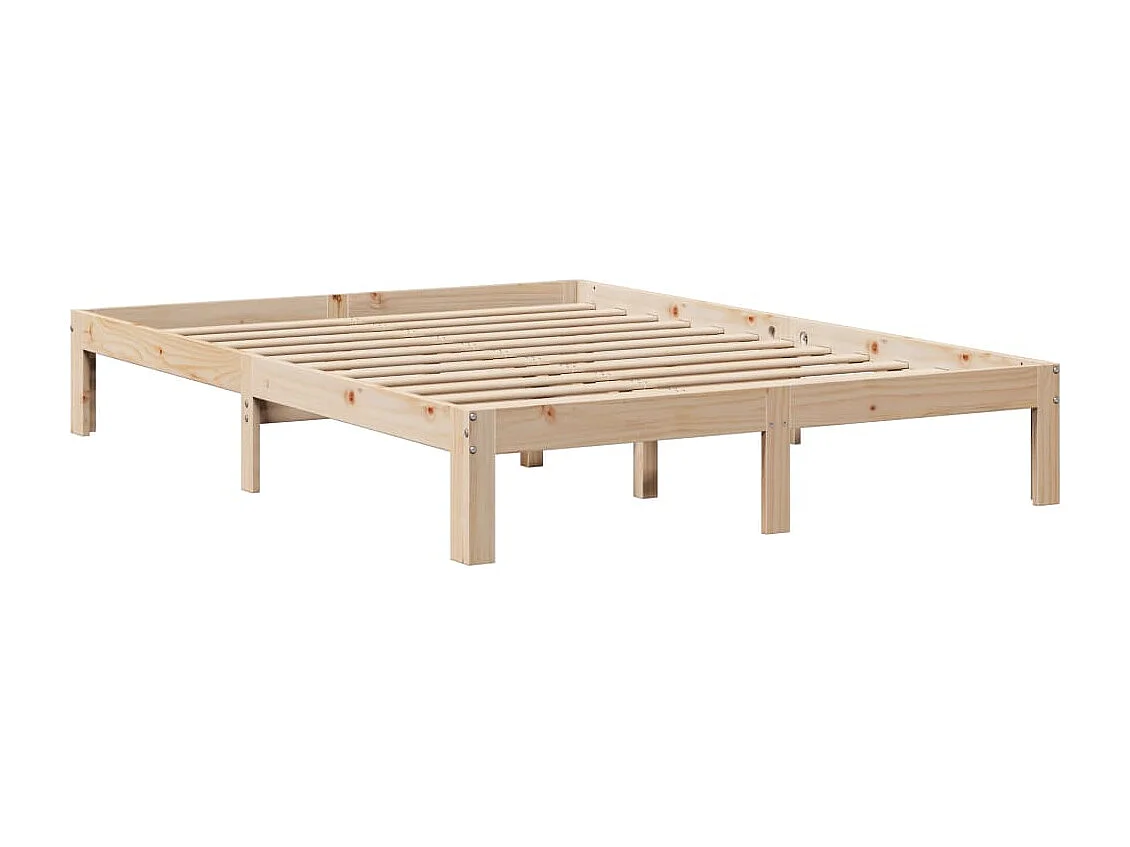 Cama com estante sem colchão 120x190 cm pinho maciço