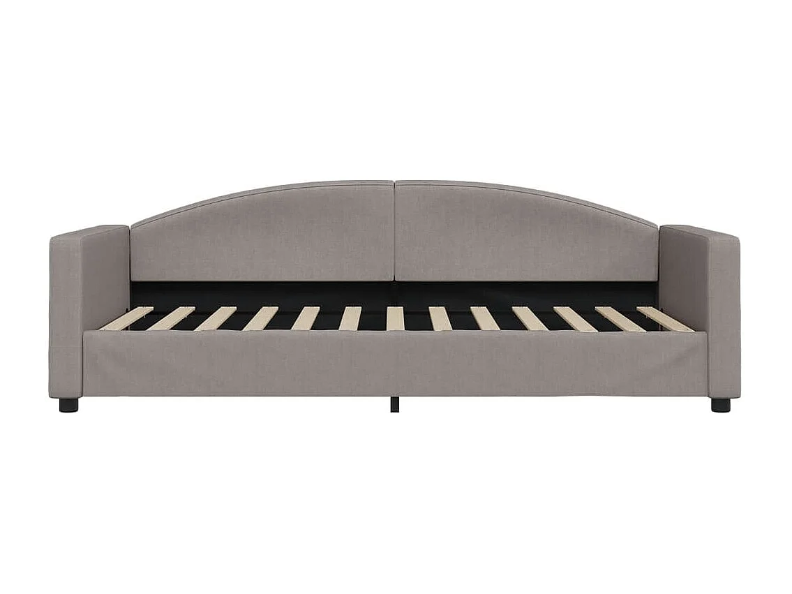 Slaapbank met matras 90x200 cm stof taupe