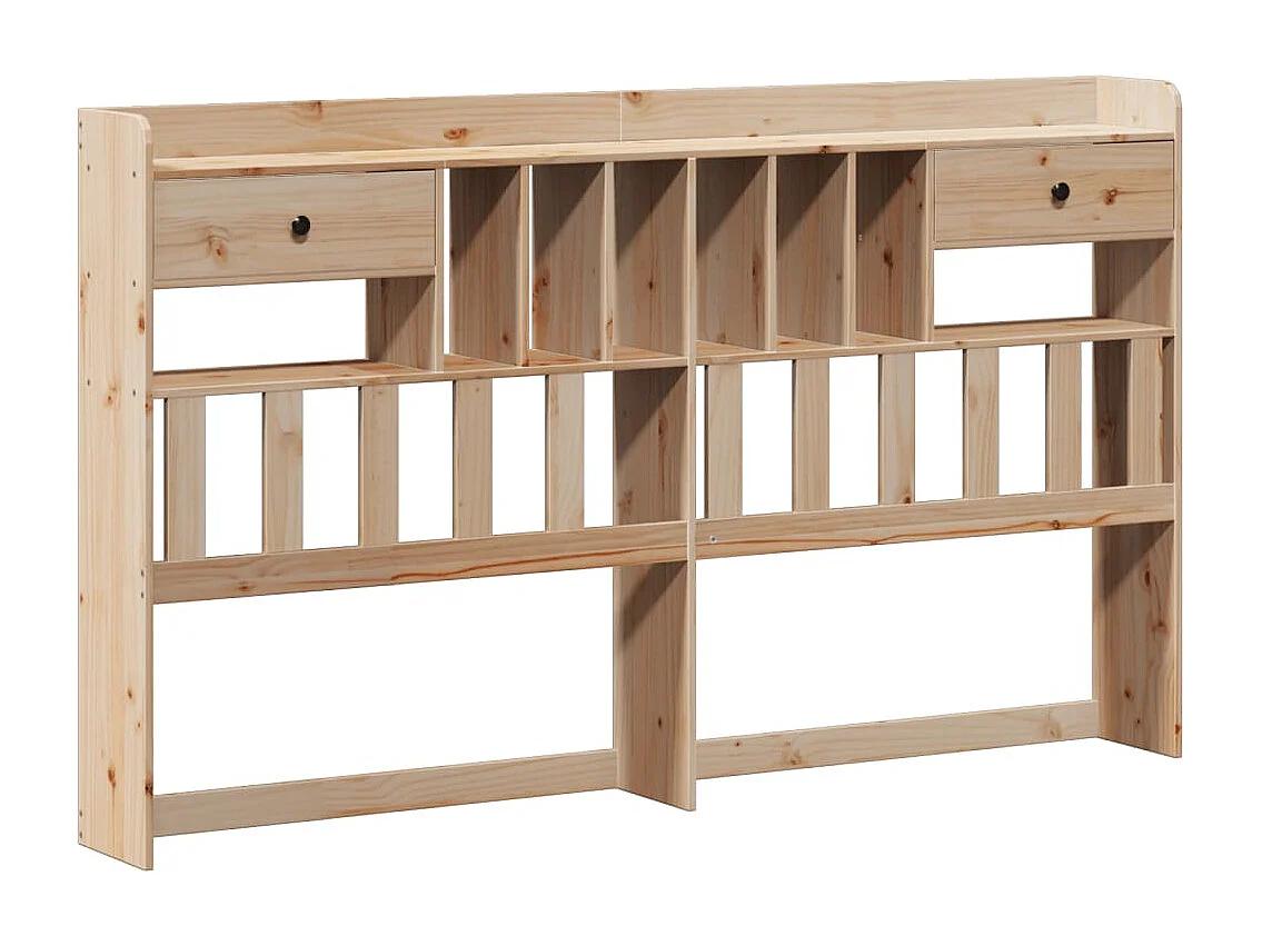 Cama com estante sem colchão 180x200 cm pinho maciço