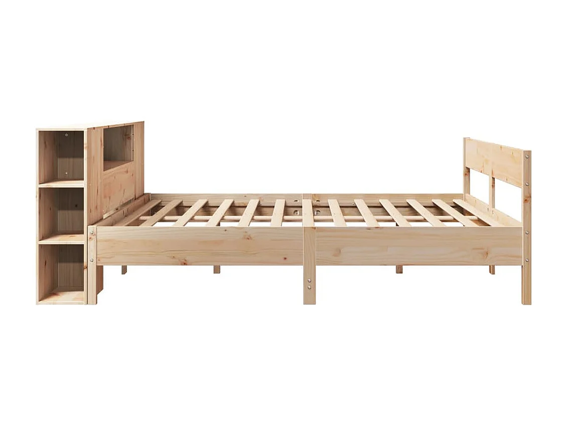 Cama com estante sem colchão 180x200 cm pinho maciço