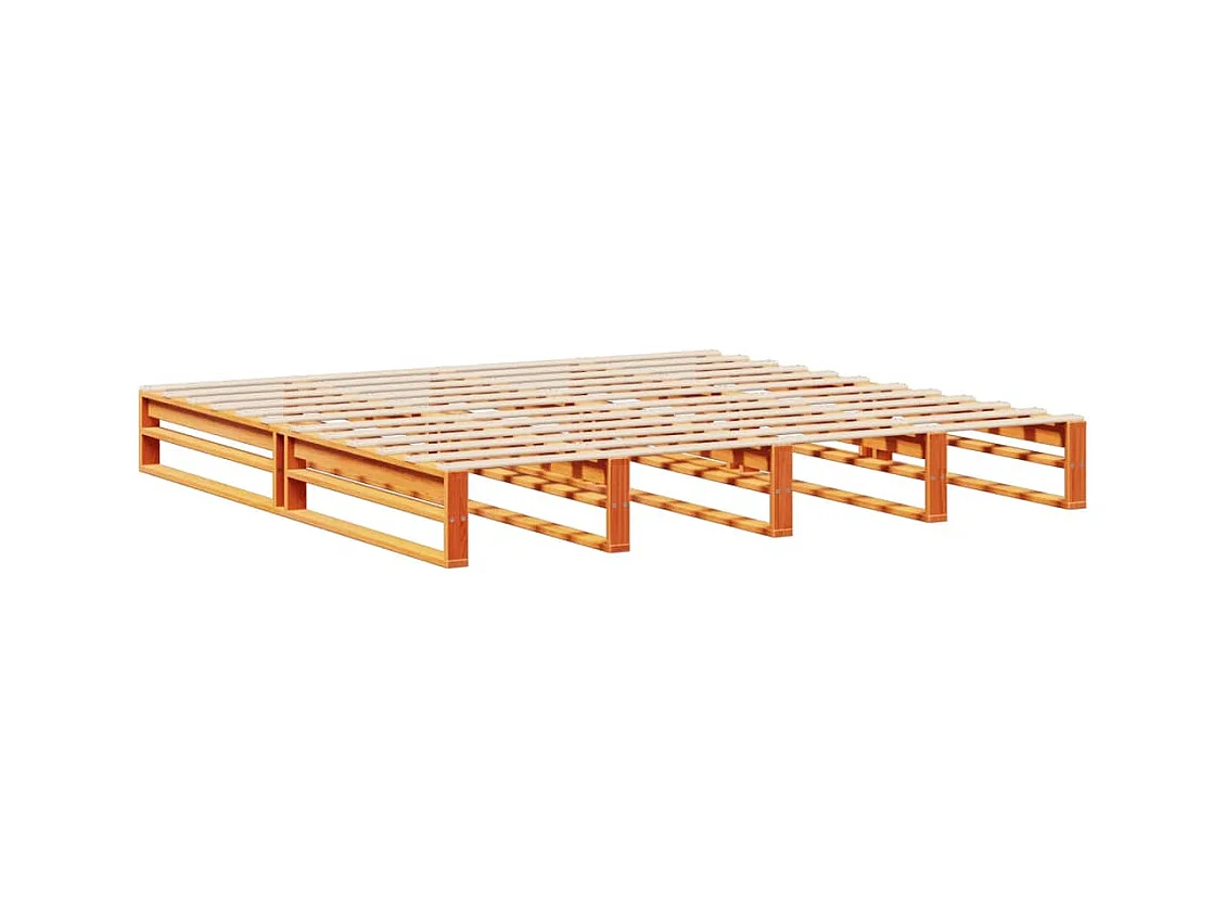 Cama com estante sem colchão 180x200 cm madeira maciça