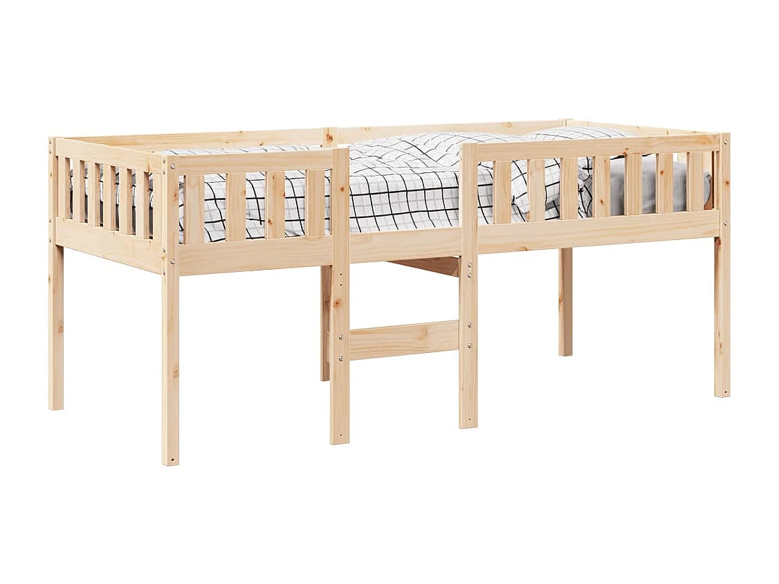 Cama para niños sin colchón madera maciza de pino 80x200 cm