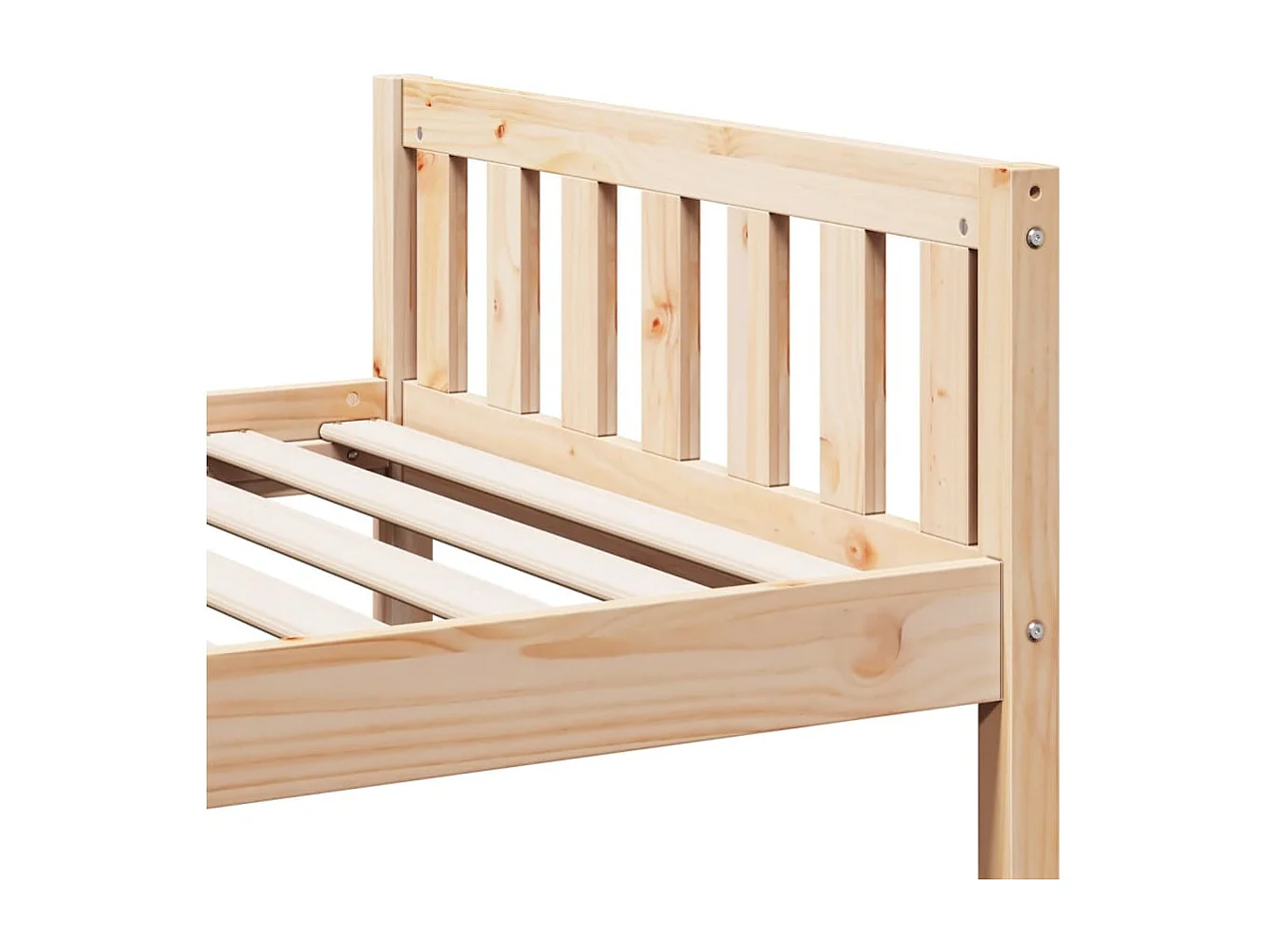 Cama de criança sem colchão 80x200 cm madeira de pinho maciça