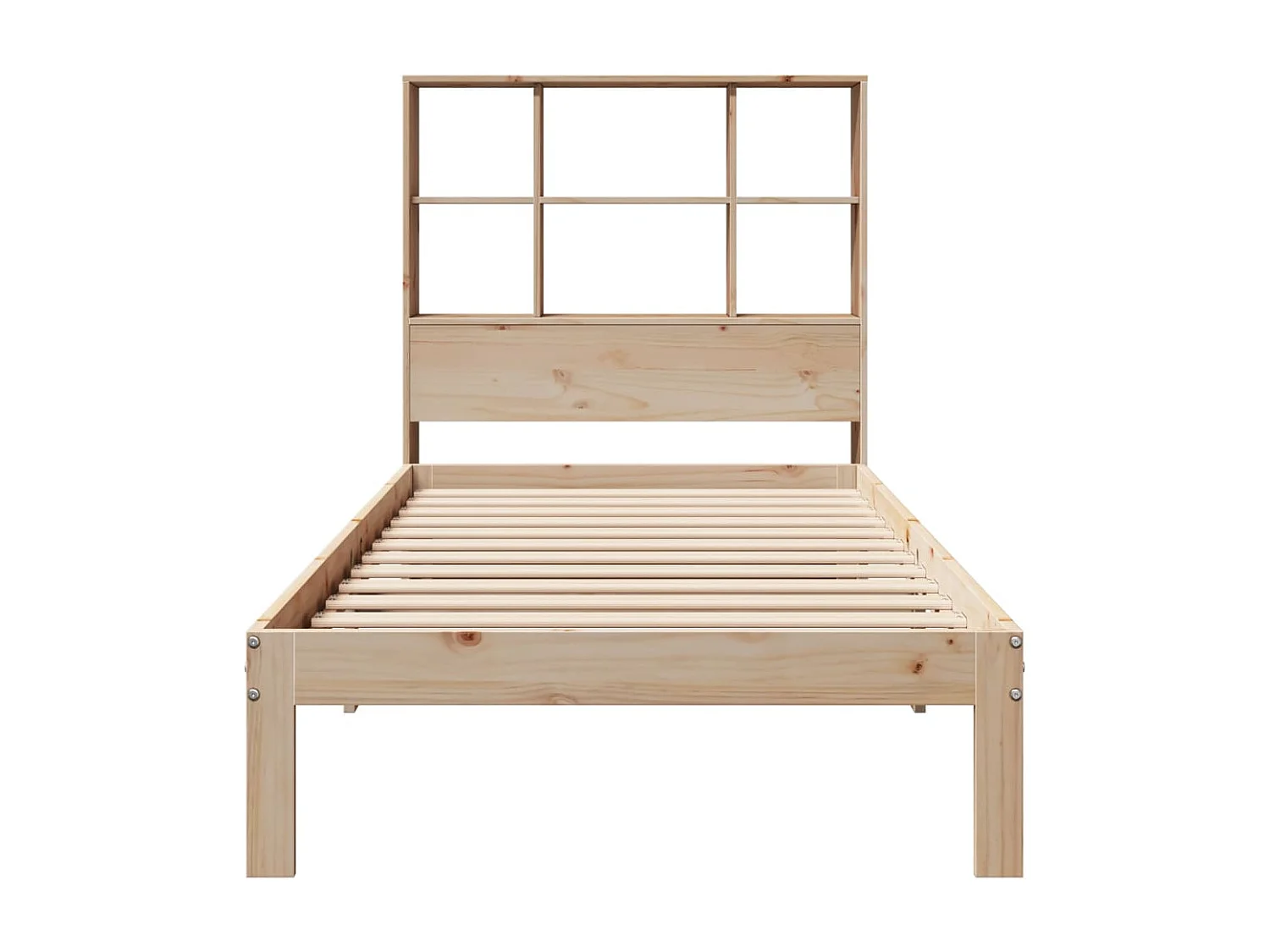 Cama com estante sem colchão 90x200 cm pinho maciço