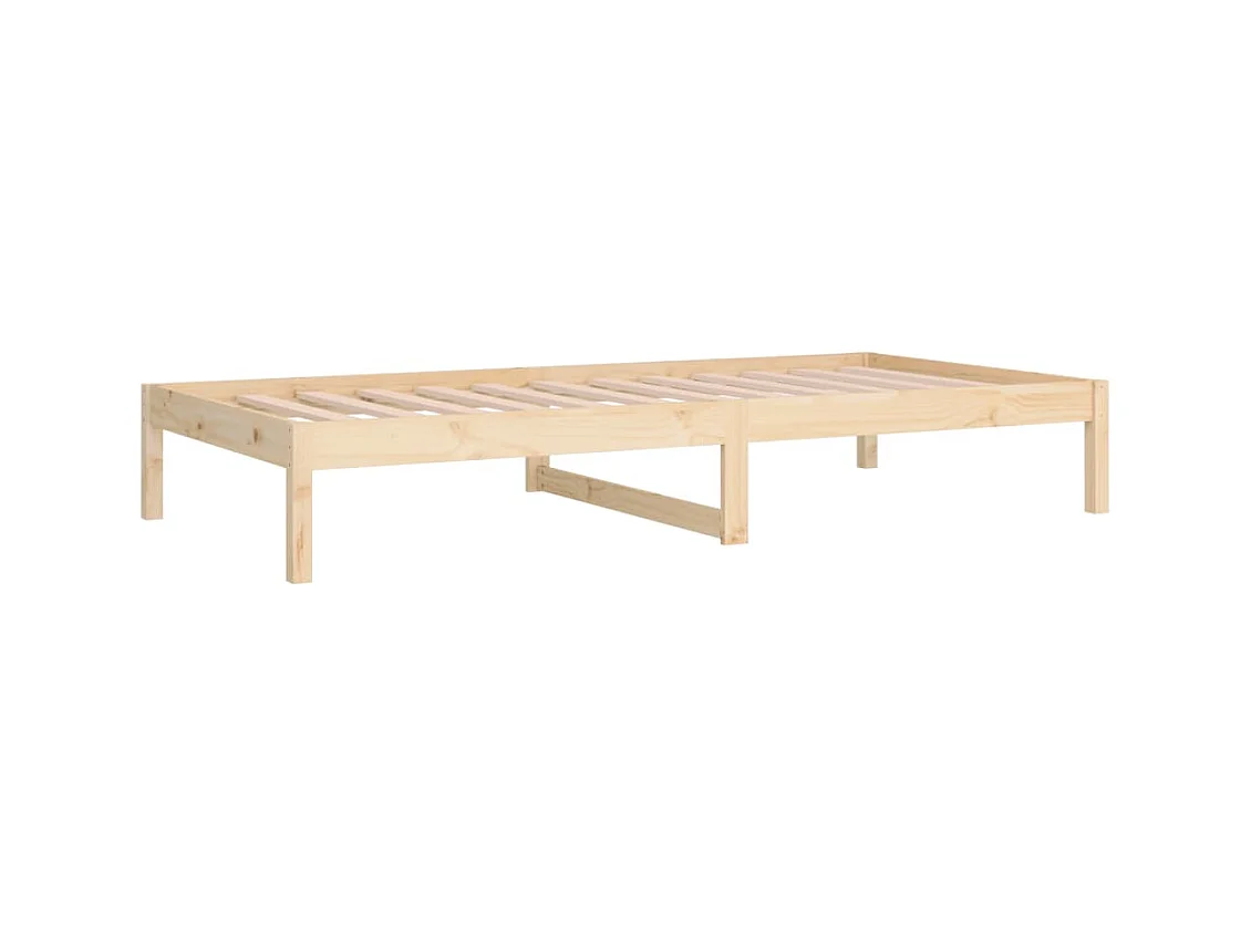 Sofá cama madera maciza de pino 90x200 cm