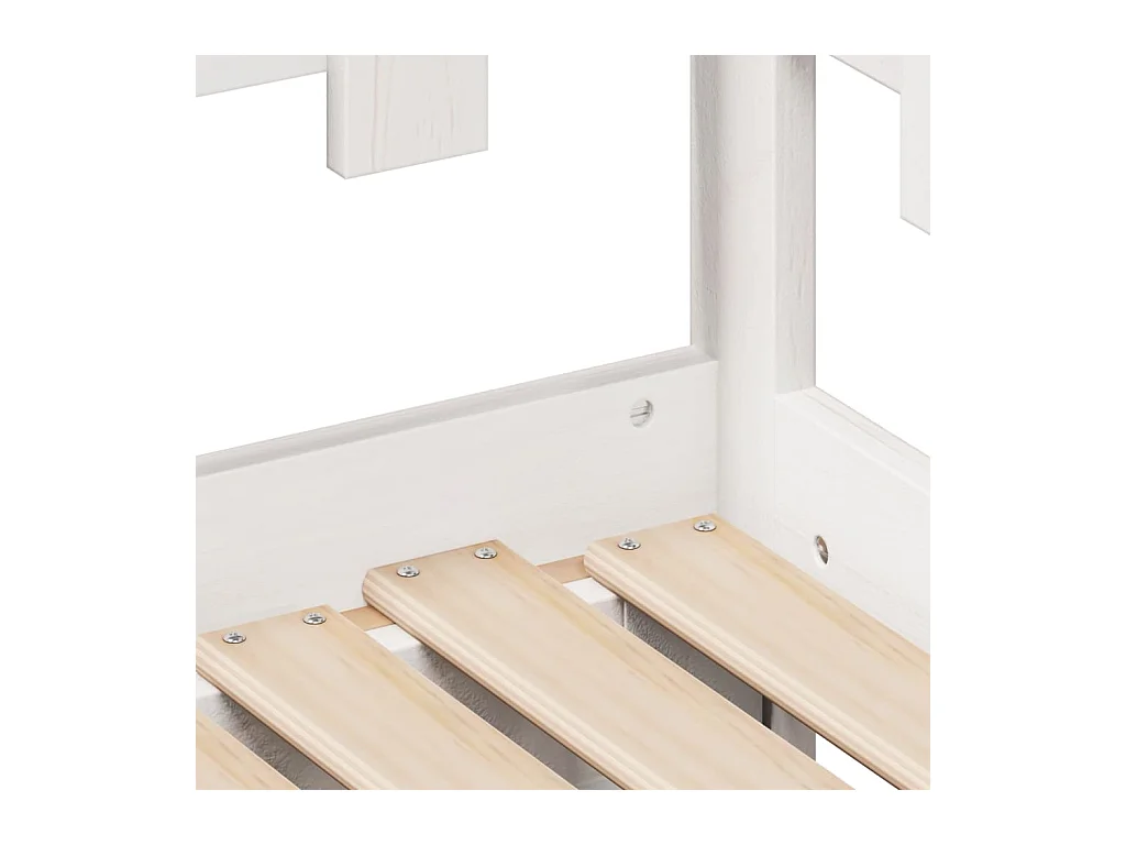 Sofá cama nido con cajones madera maciza pino blanca 90x190 cm