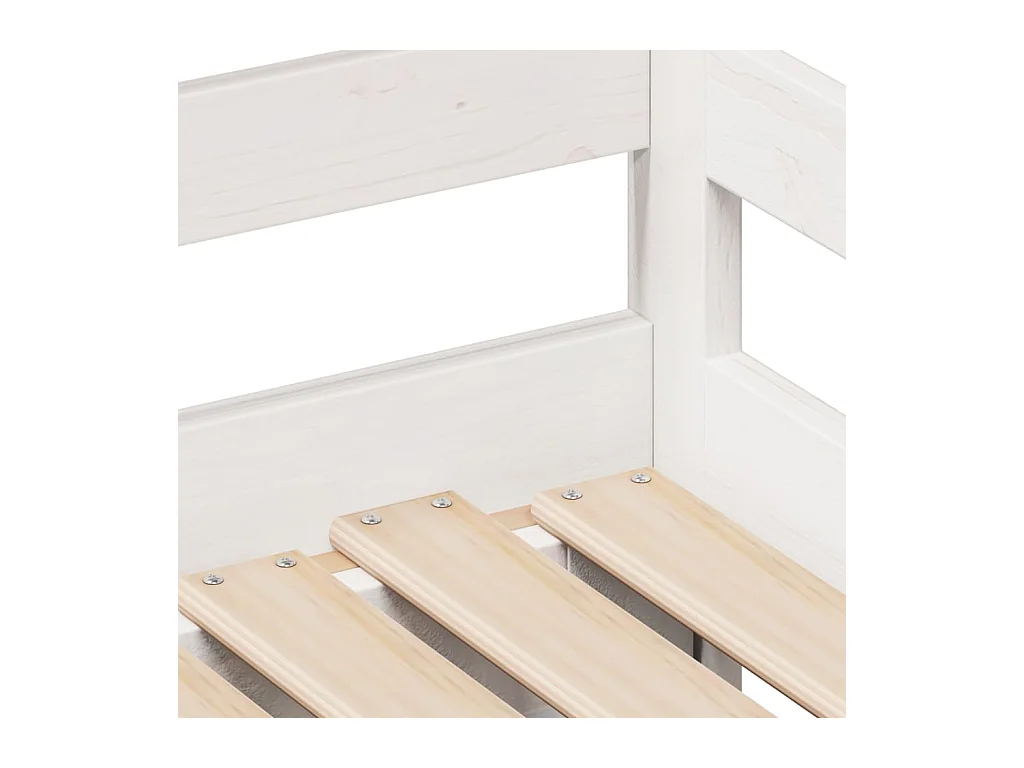 Sofá cama nido con cajones madera maciza pino blanca 90x190 cm