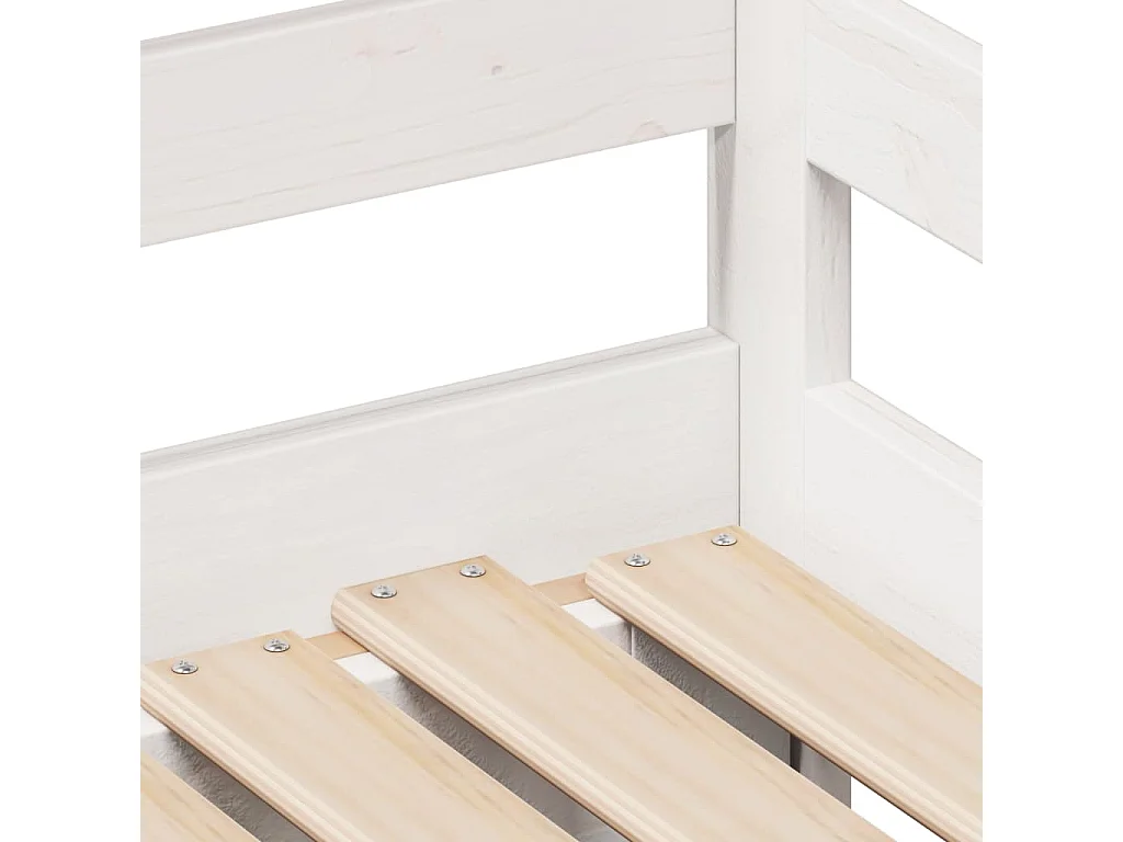 Sofá cama nido con cajones madera maciza pino blanca 90x200 cm