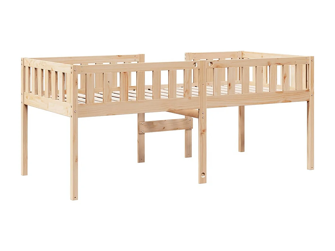 Cama de criança sem colchão 90x200 cm madeira de pinho maciça