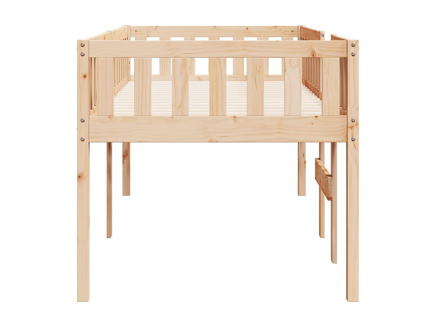 Cama de criança sem colchão 90x200 cm madeira de pinho maciça