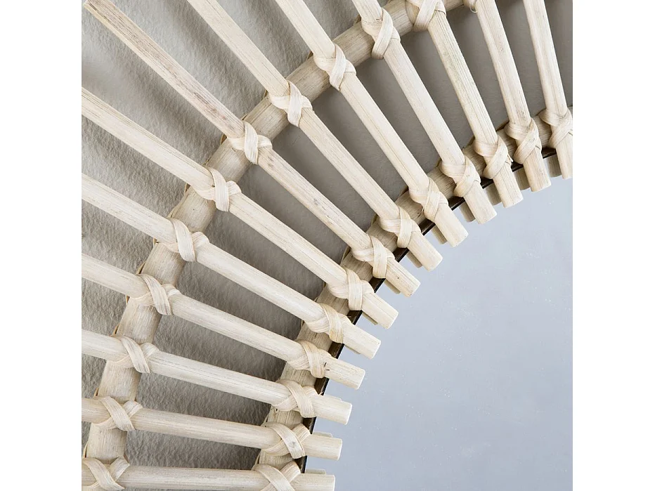 Ike specchio 60d rattan naturale