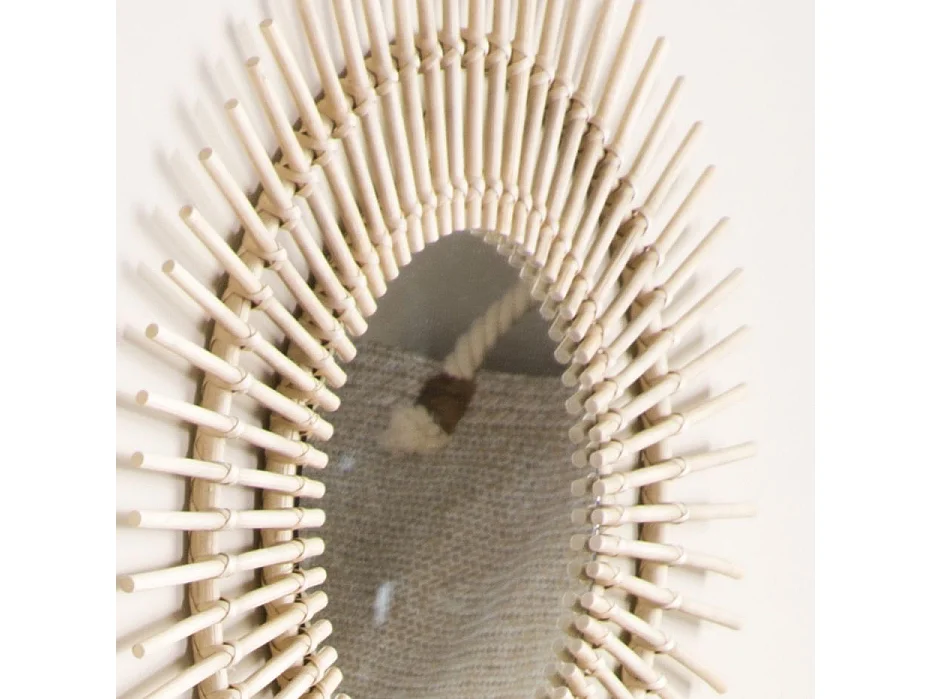 Ike specchio 60d rattan naturale