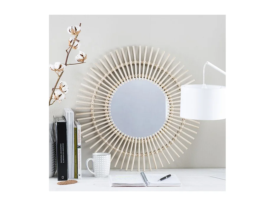 Miroir en rotin Natural Core 3x60