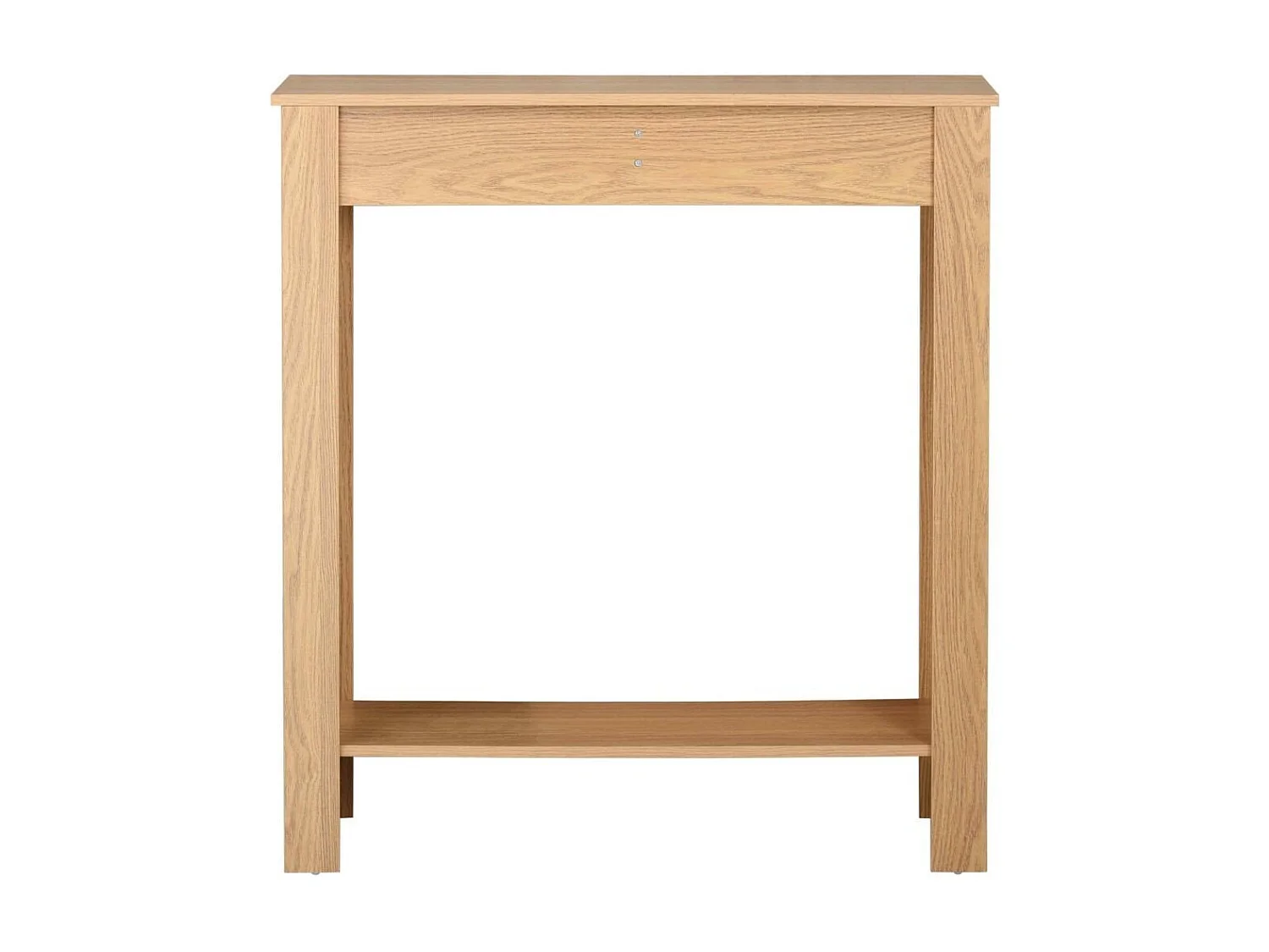 Hohe Konsole mit 2 Schubladen in Eichenoptik - L79 cm