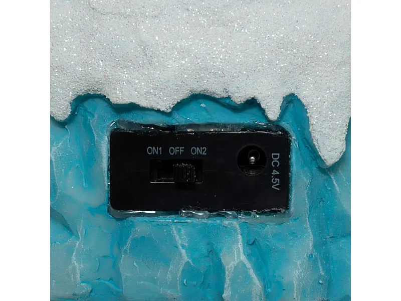 Village de Noël lumineux et animé IGLOO scène polaire