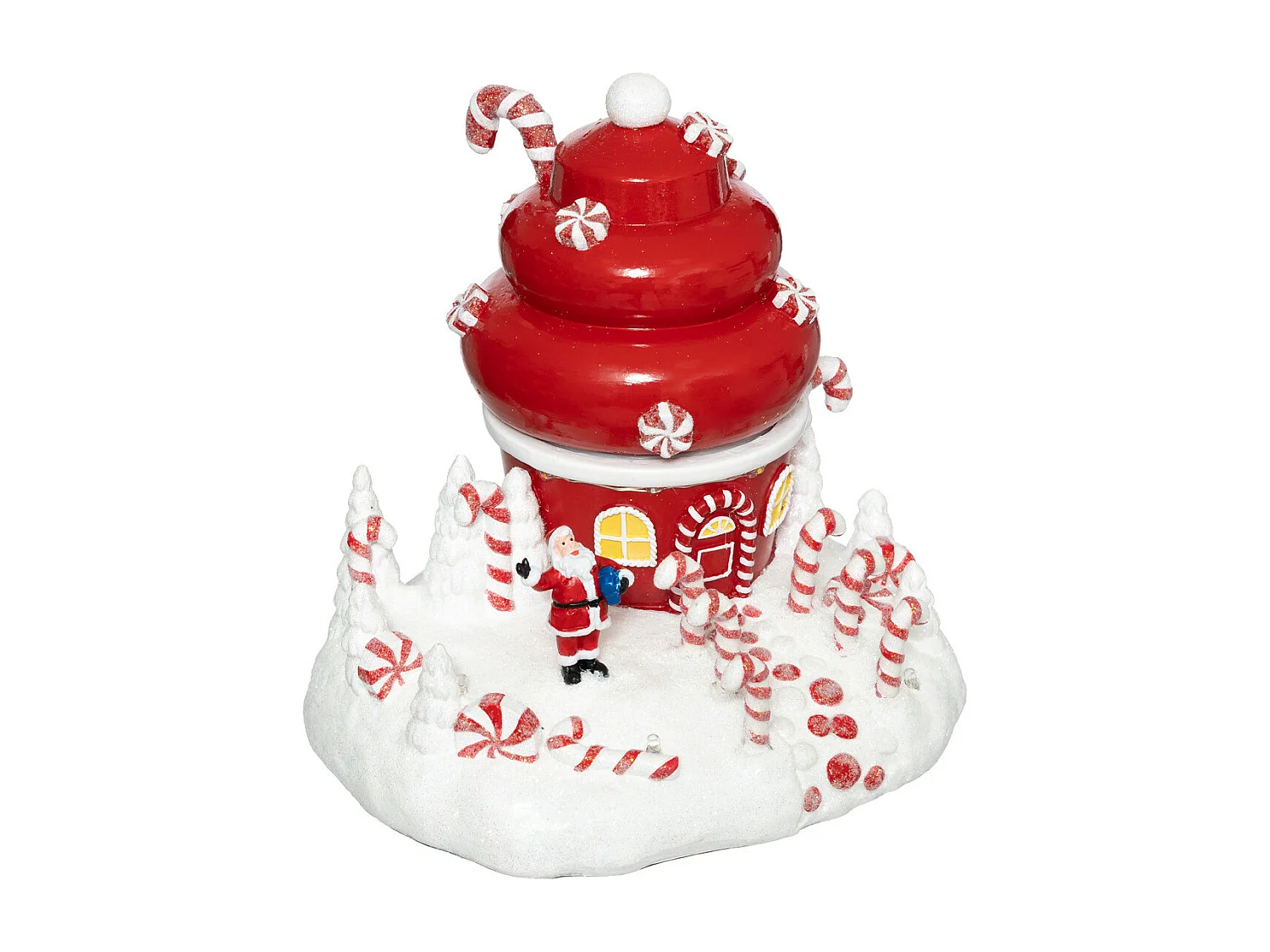 Village de Noël lumineux CUPCAKE et Père Noël