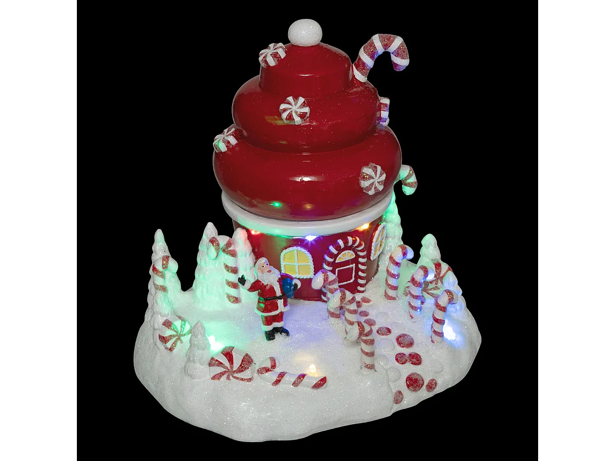 Village de Noël lumineux CUPCAKE et Père Noël