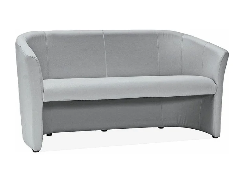 Sofá 3 plazas convertible en polipiel gris Tisso