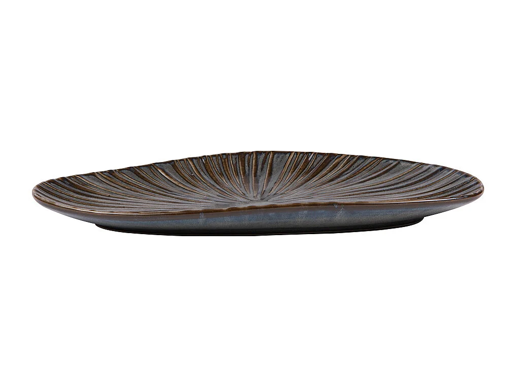 Plat organique Liv bleu 26x16 cm