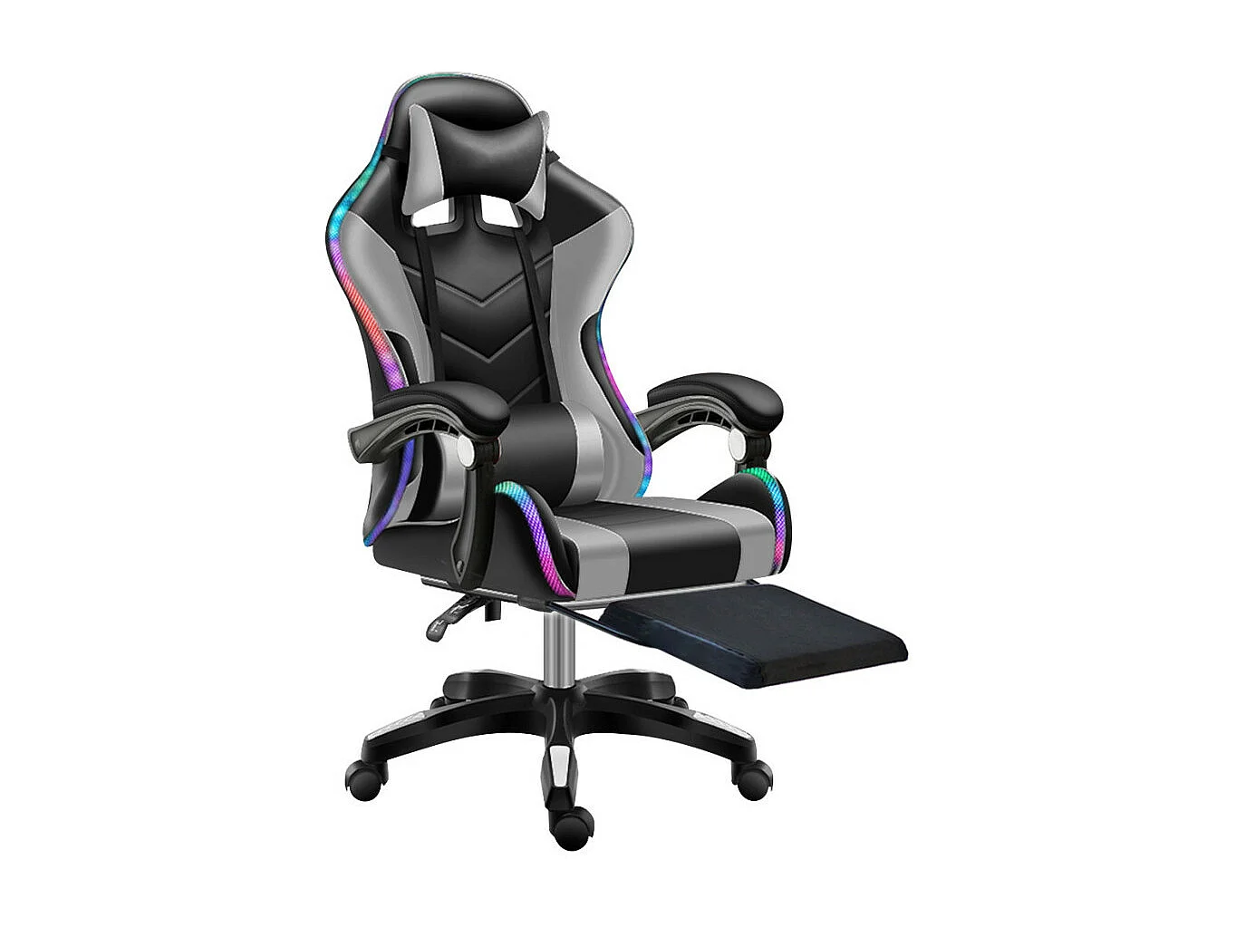 Fauteuil GAMER HP Bluetooth Gris/Noir