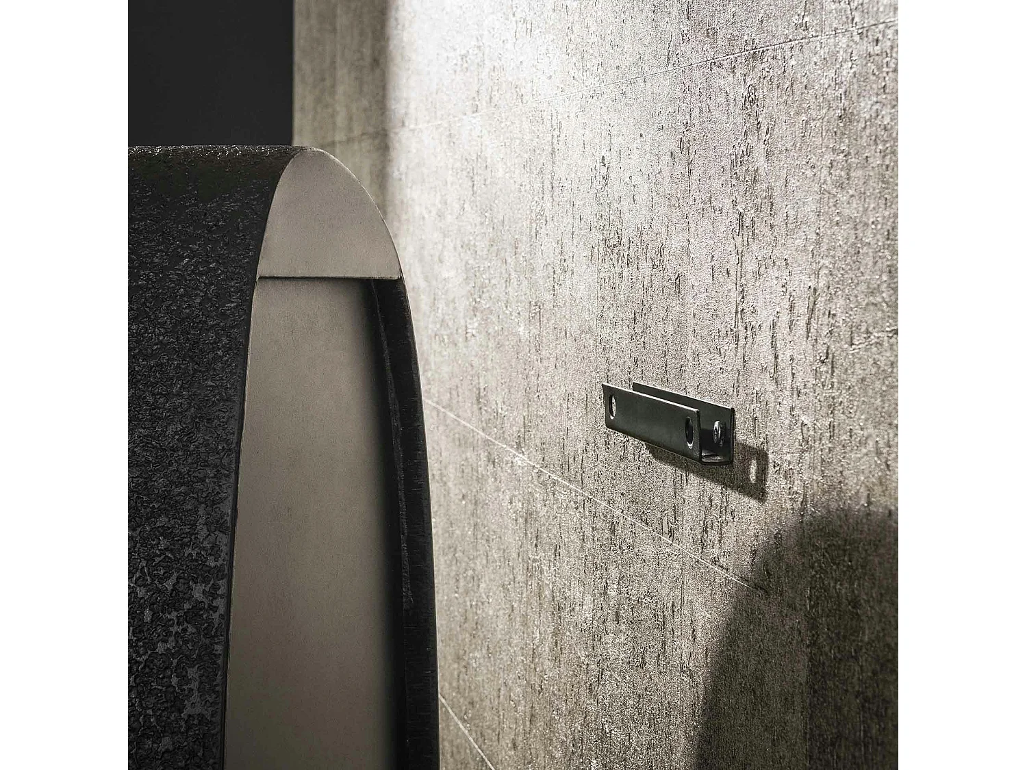 Petite étagère noire organique (lot de 3) TAJ