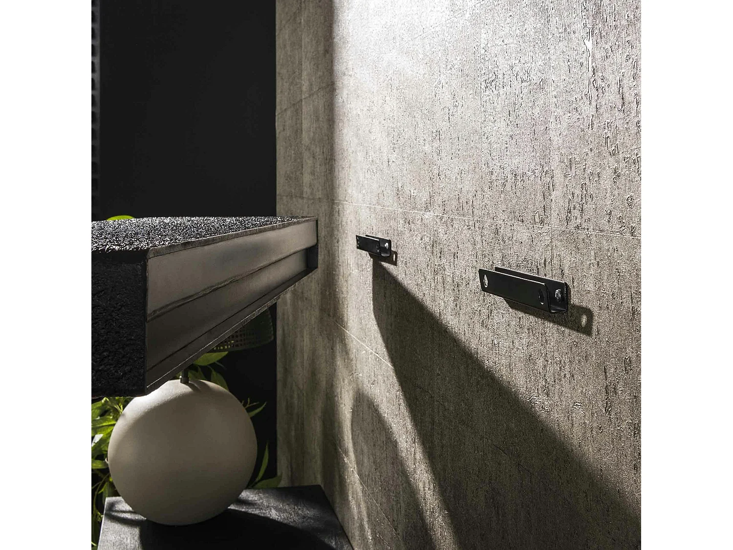 Etagère murale noire 100 cm TAJ