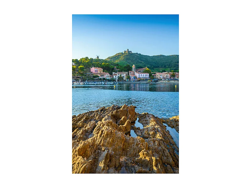 Tableau sur toile petit port de Collioure 65x97 cm