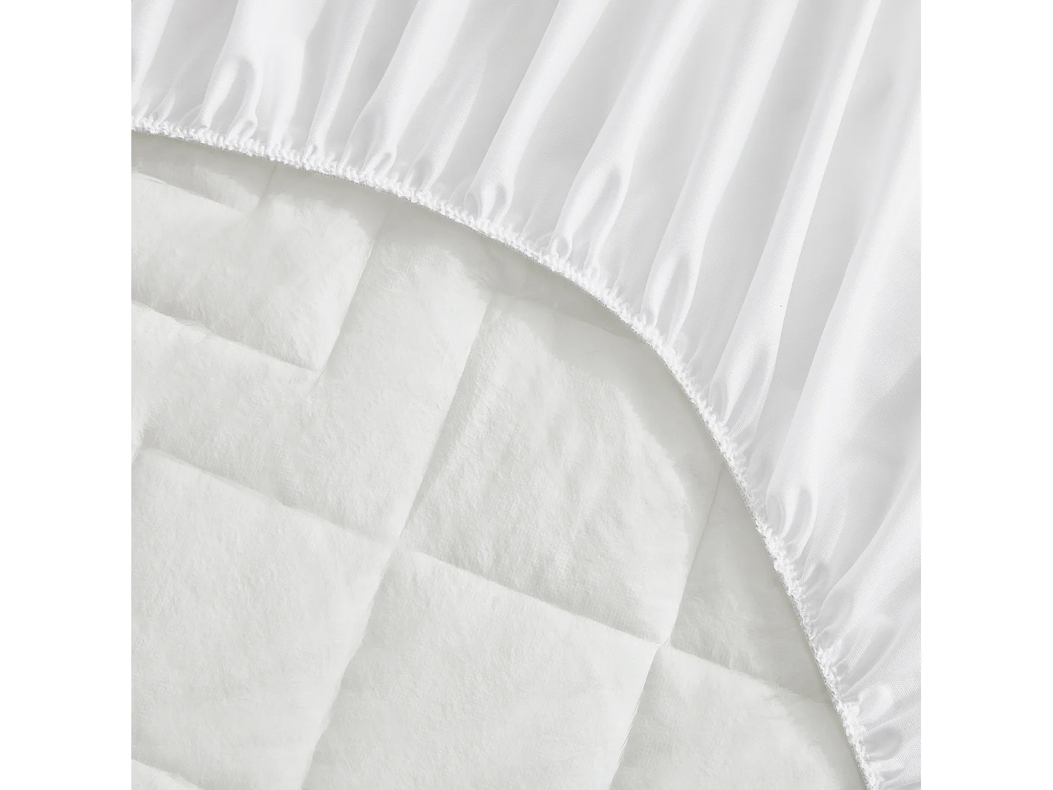 Protector de colchón PIKOLIN HOME 120 x 196 cm, algodón acolchado blanco
